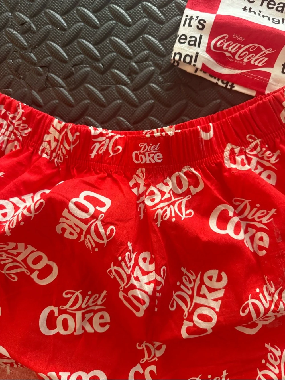 Coca Cola Red & White Logo Halter Top with Red Logo Shorts